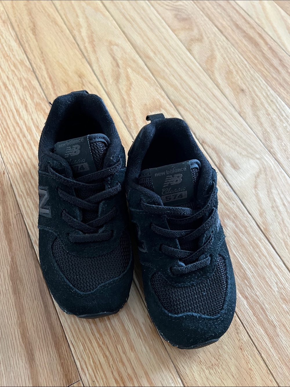 New Balance Kids Black Suede & Mesh Sneakers toddler/baby - Picture 6 of 6